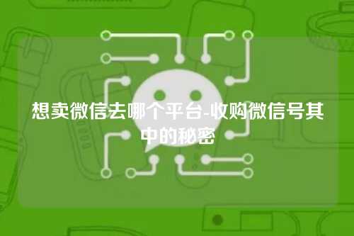 想卖微信去哪个平台-收购微信号其中的秘密