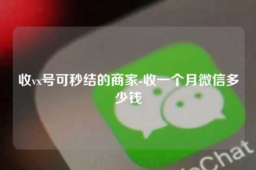 收vx号可秒结的商家-收一个月微信多少钱