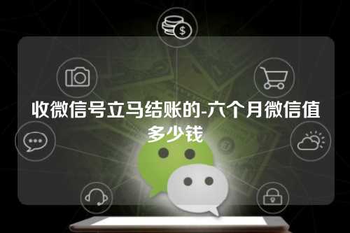 收微信号立马结账的-六个月微信值多少钱